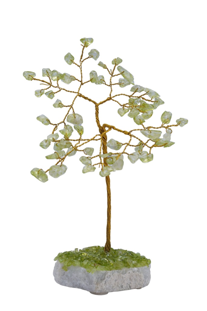 Peridot Stone Crystal Tree – 60 Beads