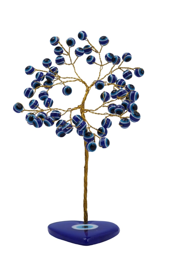 Evil Eye Stone Crystal Tree – 60 Beads