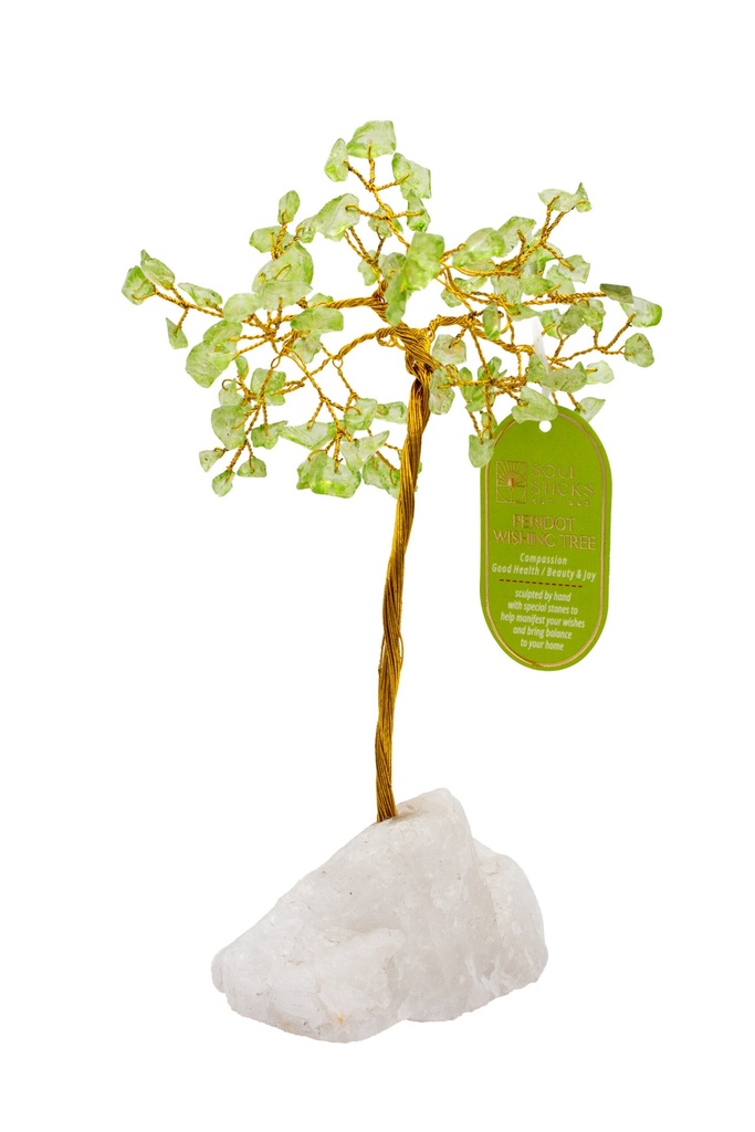 [32190] Peridot Crystal Tree – 100 Beads